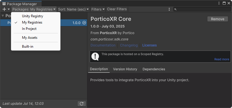Package Manager Setup